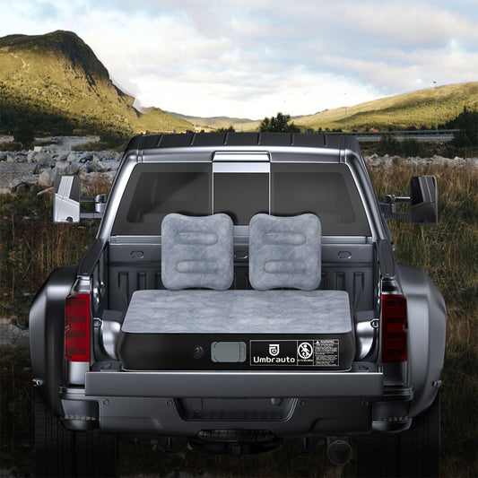 Umbrauto 5.5-6.5 ft Square Truck Bed Air Mattress with Wireless Rechargeable Pump Inflatable Full Size Pickup Air Mattress