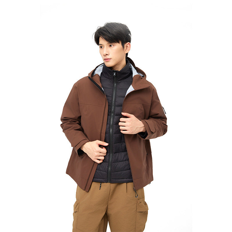 Mountain Hard Shell Jacket Windproof Waterproof Breathable Mountaineering Outdoor