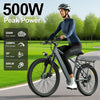 UPlee L24 Adults Electric Bike 500W Motor Electric Bicycle 36V 10AH removable battery e bike 24"Tire Mountain Electric Dirt Bike