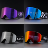 KAROS Magnetic Double Layer Anti-Fog Ski Goggles Windproof UV400 Snowboard Goggles for Winter Sports Unisex