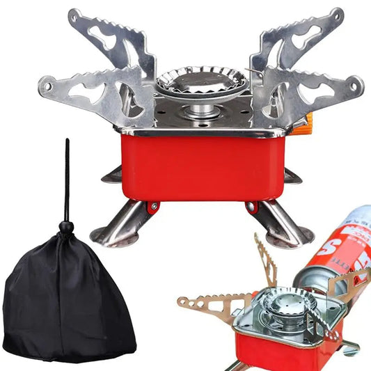 Camping Foldable Portable Gas Stove Windproof Backpacking Hiking Burner