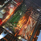 Rolling BBQ Grilling Basket Metal Portable Barbecue Cooking Rack