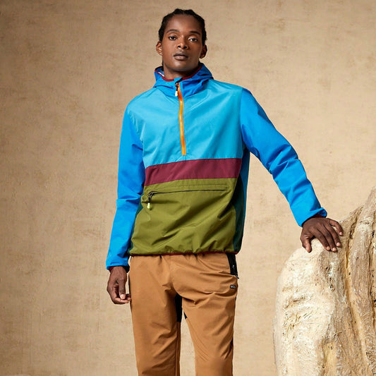 Men's American Casual Outdoor Jacket Waterproof Windproof Mountaineering Coat