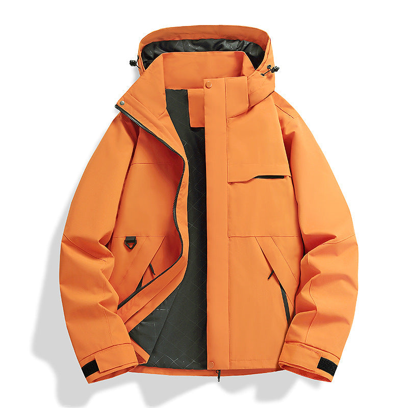 Spring Autumn Single Layer Shell Jacket Windproof Waterproof Outdoor
