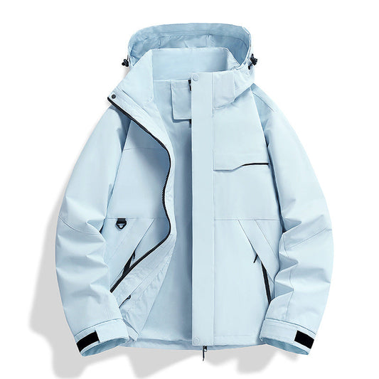 Spring Autumn Single Layer Shell Jacket Windproof Waterproof Outdoor