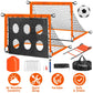 Kids Portable Soccer Goal Set with Training Accessories for Backyard