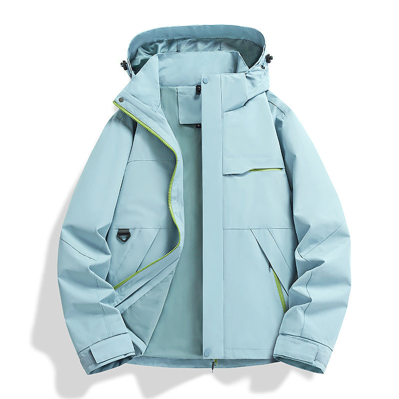 Spring Autumn Single Layer Shell Jacket Windproof Waterproof Outdoor