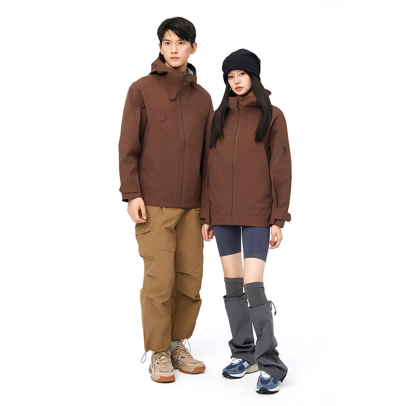 Mountain Hard Shell Jacket Windproof Waterproof Breathable Mountaineering Outdoor