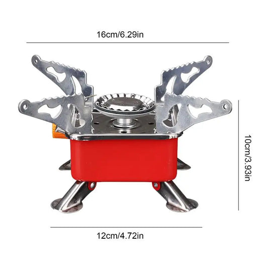 Camping Foldable Portable Gas Stove Windproof Backpacking Hiking Burner
