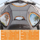 Umbrauto 6.4-6.7FT Truck Bed Tent for 2 Person | 10-Min Quick Setup Waterproof PU3000 Camping Tent for Pickup Trucks
