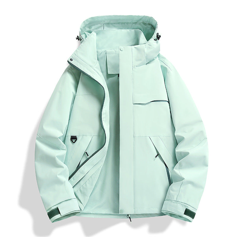 Spring Autumn Single Layer Shell Jacket Windproof Waterproof Outdoor