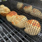 Rolling BBQ Grilling Basket Metal Portable Barbecue Cooking Rack