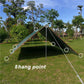 Ultralight Waterproof Tarp Tent Large Sun Shelter for Camping