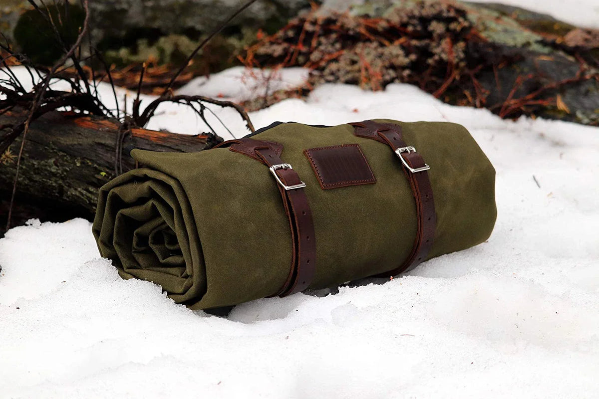 Outdoor Hiking Camping Heavy Waterproof Waxed Canvas Blanket Sleeping Bag