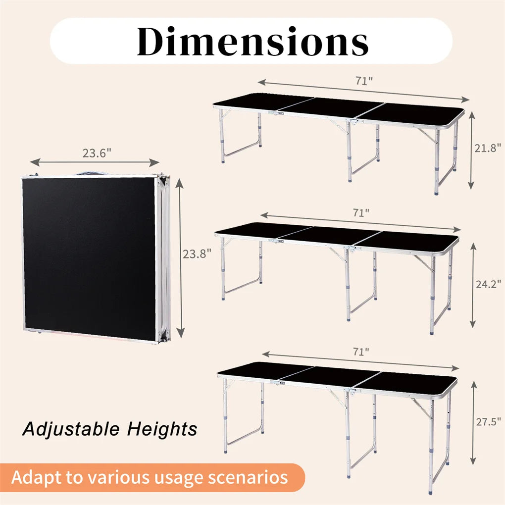 6ft Folding Camping Table