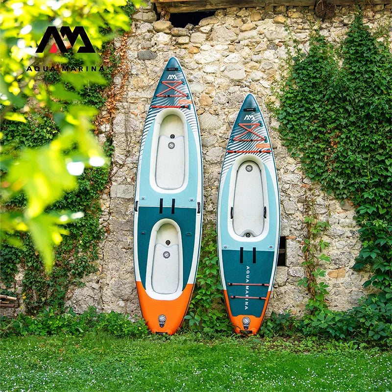 AQUA MARINA CASCADE TANDEM Kayak Boat Paddle Board 1/2 Person SUP Water Sports  Stand Up Inflatable Paddle Board Dinghy Raft