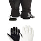 NOFOXO Waterproof Windproof Warmth Thickened Winter Ski Gloves Motorcycle Snowboard Gloves Touch Screen Fleece Warm Gloves
