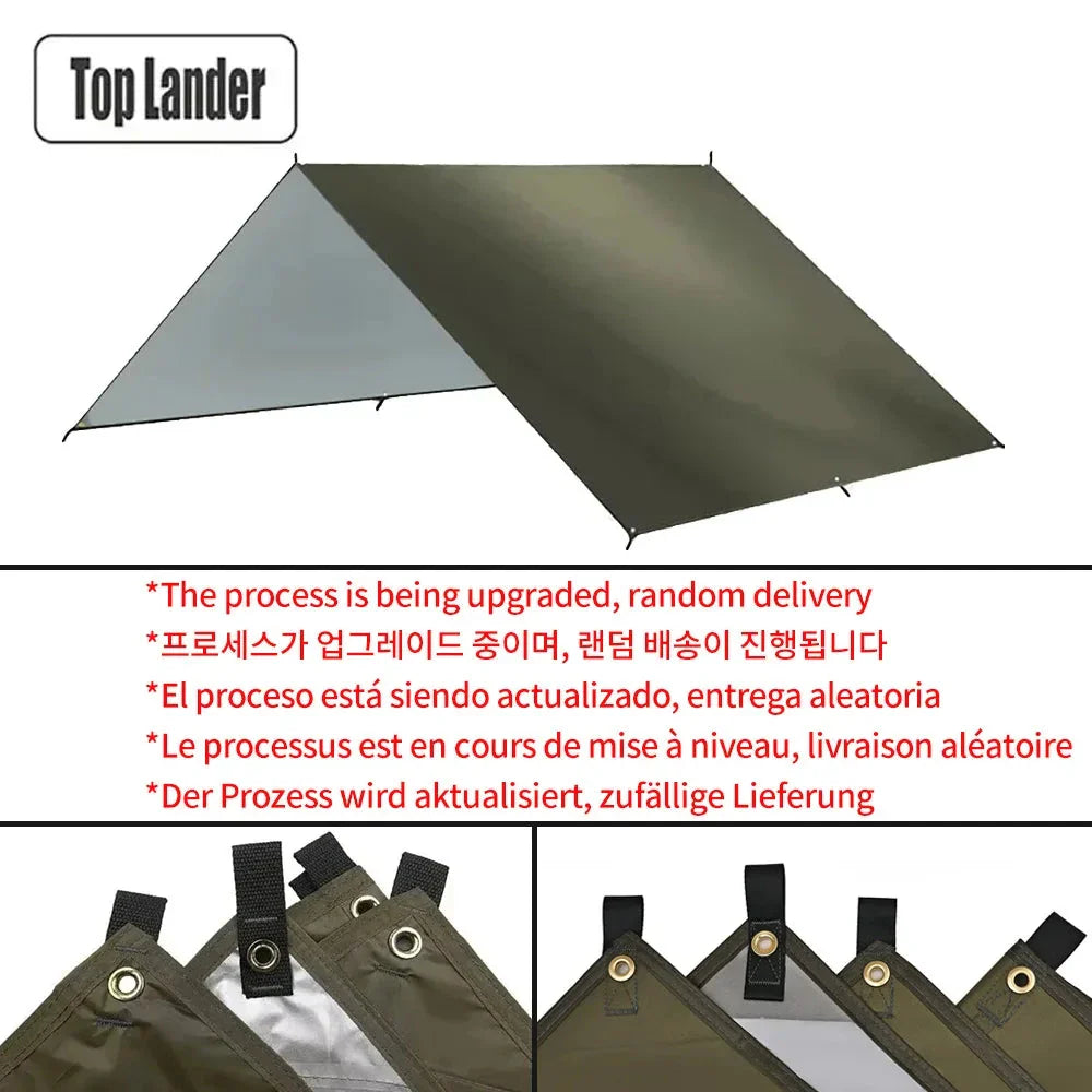 Ultralight Waterproof Tarp Tent Large Sun Shelter for Camping