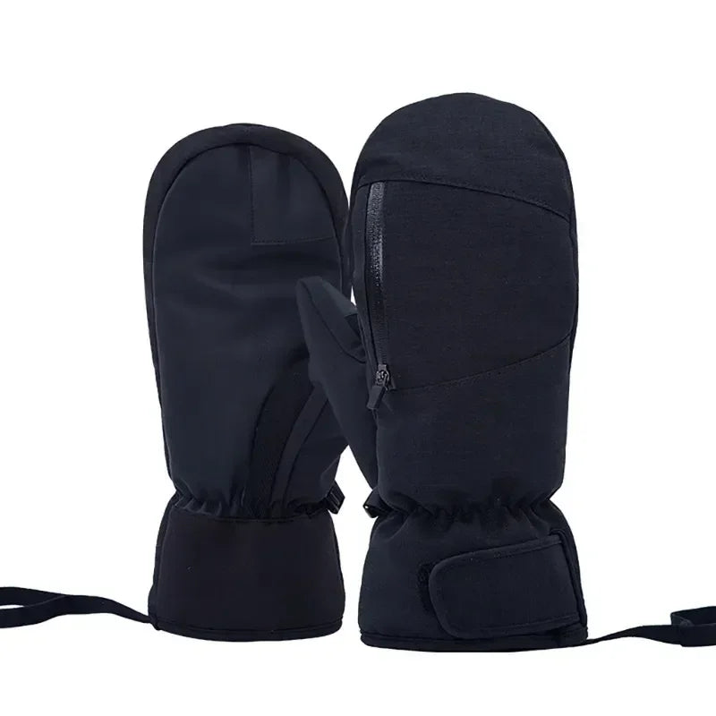 1/2/3 Pairs Ski Gloves Thermal Thick Gloves Windproof Anti-Cold Warm Touch Screen Snowboarding Winter Women Men Outdoor Mittens