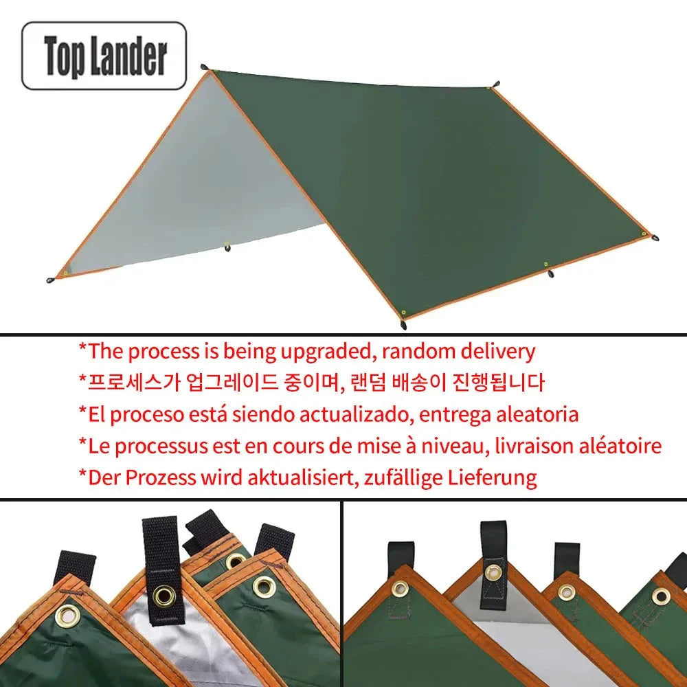 Ultralight Waterproof Tarp Tent Large Sun Shelter for Camping