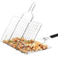 Stainless Steel BBQ Mesh Non Stick Grilling Basket Grill