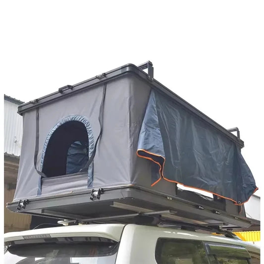 High Quality Low-Profile Hard Rooftop Tent, Quick Automatic Opening Resistant Fabric SUV Camping