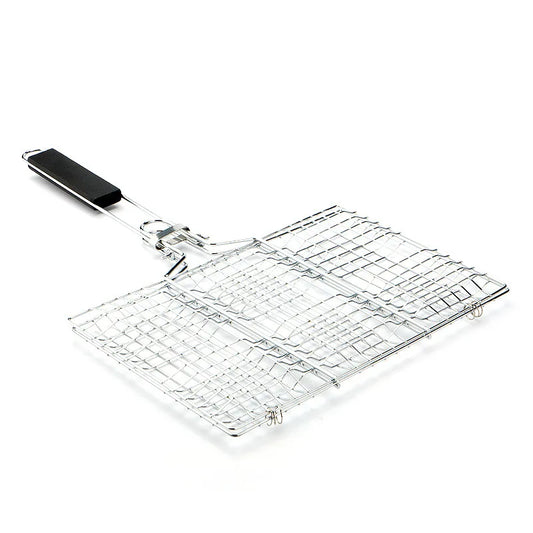 Stainless Steel BBQ Mesh Non Stick Grilling Basket Grill