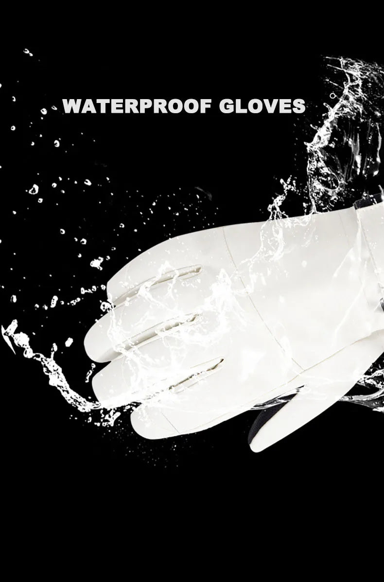 Men's Winter Warm Ski Gloves  Touch-Screen Skiing Gloves