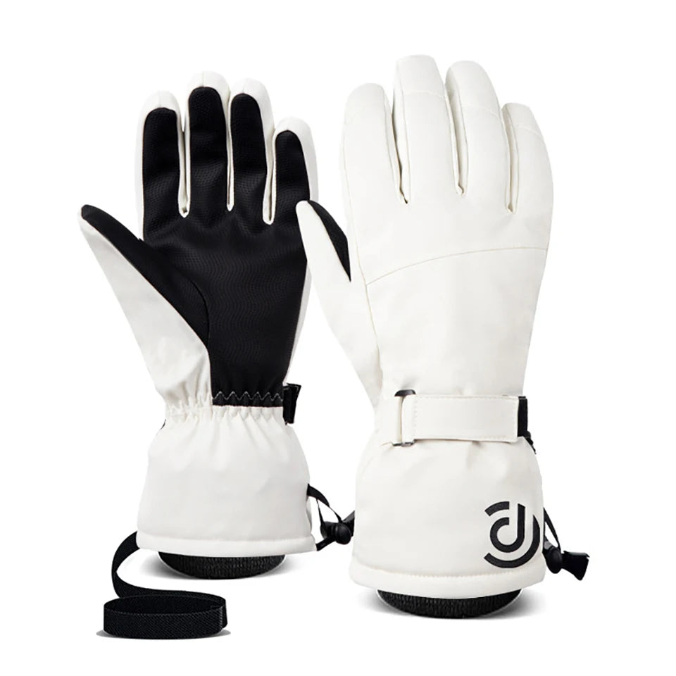 NOFOXO Waterproof Windproof Warmth Thickened Winter Ski Gloves Motorcycle Snowboard Gloves Touch Screen Fleece Warm Gloves