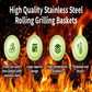 Barbecue Grill Basket Set Stainless Steel  BBQ Cage