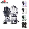 NOFOXO Waterproof Windproof Warmth Thickened Winter Ski Gloves Motorcycle Snowboard Gloves Touch Screen Fleece Warm Gloves