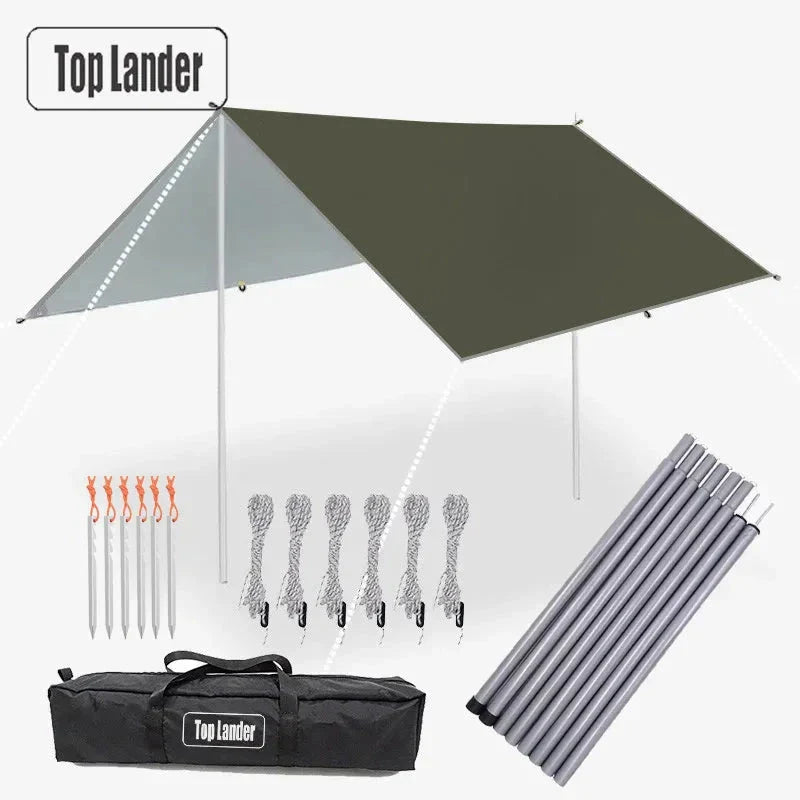 Ultralight Waterproof Tarp Tent Large Sun Shelter for Camping