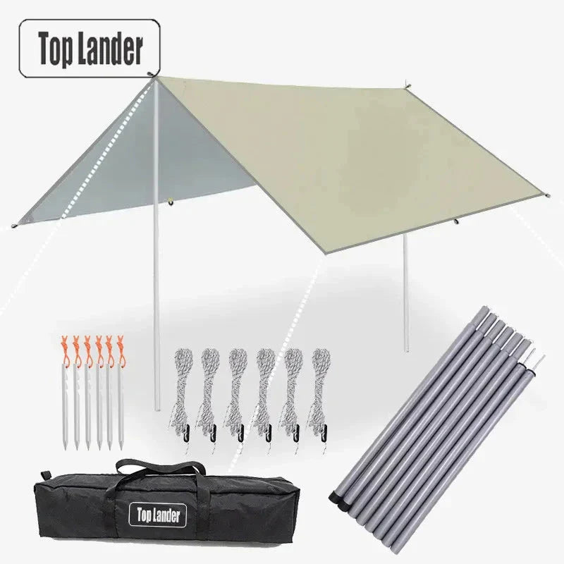 Ultralight Waterproof Tarp Tent Large Sun Shelter for Camping