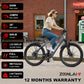 UPlee L24 Adults Electric Bike 500W Motor Electric Bicycle 36V 10AH removable battery e bike 24"Tire Mountain Electric Dirt Bike