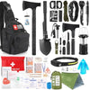 Survival Kit 268 Pcs Emergency Survival Gear and Equipment Supplies with First Aid Kit Camping Axe Headlamp Crossbody Bag for C
