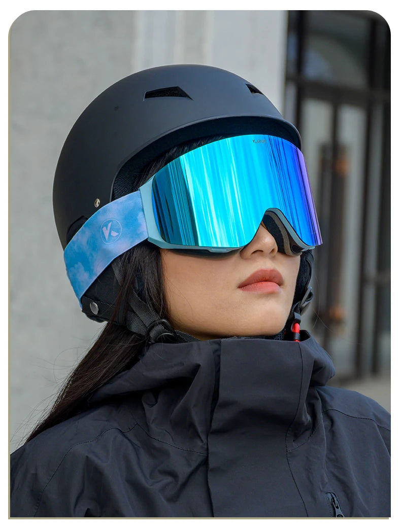 Karos Ski Goggles Flip-top Double Layer Anti-Fog UV400