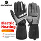 Heated Skiing Gloves Men Women Winter Screen Touch Waterproof Rechargeable 4000mAh Battery Heated Gloves