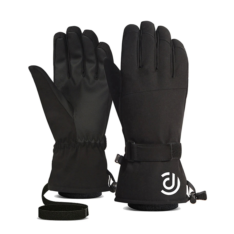 NOFOXO Waterproof Windproof Warmth Thickened Winter Ski Gloves Motorcycle Snowboard Gloves Touch Screen Fleece Warm Gloves