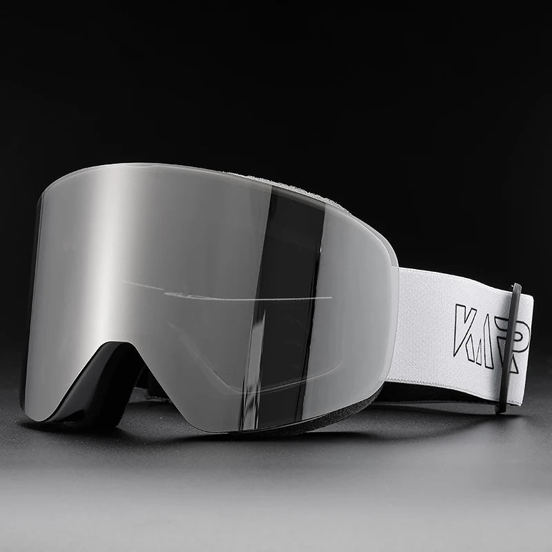 KAROS Magnetic Double Layer Anti-Fog Ski Goggles Windproof UV400 Snowboard Goggles for Winter Sports Unisex