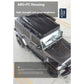 High Quality Low-Profile Hard Rooftop Tent, Quick Automatic Opening Resistant Fabric SUV Camping