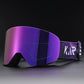 KAROS Magnetic Double Layer Anti-Fog Ski Goggles Windproof UV400 Snowboard Goggles for Winter Sports Unisex