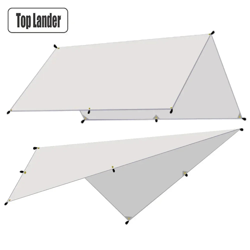Ultralight Waterproof Tarp Tent Large Sun Shelter for Camping