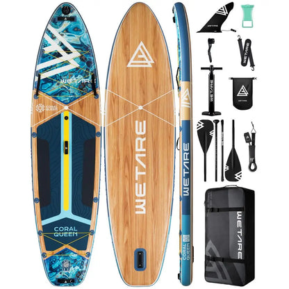 Inflatable Paddle Board, 450lbs Extra Wide Stand