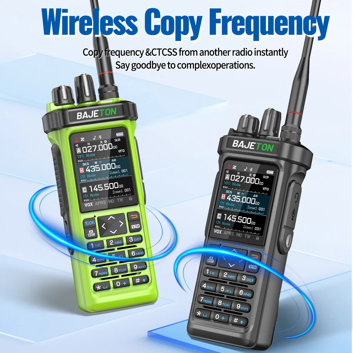BAJETON BJ-9000 Walkie Talkie CB/SSB/HF 27Mhz Bluetooth Programmable GPS APRS 10W Long Rang For RT-950 RT-950 PRO Ham Radio