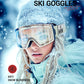 Unisex Snow Glasses UV400 Anti-fog Magnetic Snowboard Glasses