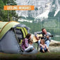 4-Person Pop Up Camping Tent – Instant Easy Setup, Waterproof & UPF50+ Sun Protection, 2 Doors Family Outdoor Shelter