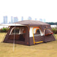 Extra Large Tent 12 PersonFamily Cabin Tents 2 Bay-Windows 2 Rooms and 3 Doors 3 Windows with Mesh Waterproof Straight Wall Dou