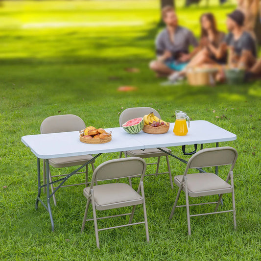Heavy Duty Foldable Table with Carrying Handle