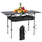 Outdoor Folding Table Lightweight Camping Lifting Table Large Capacity Ultralight Dinner Desk for Picnic Camping Trip Beach BBQ