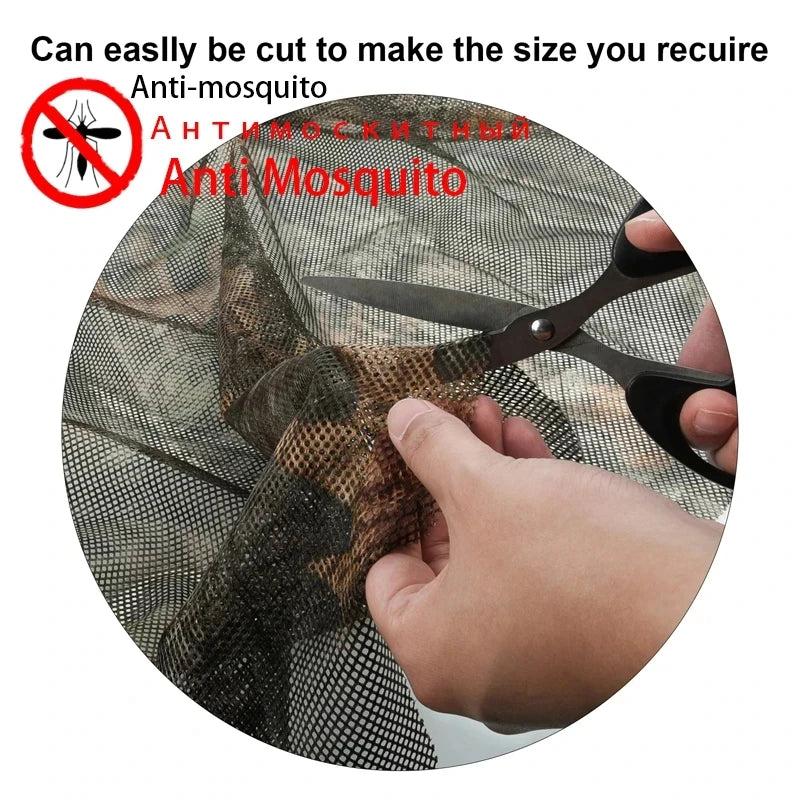 Camo Netting For Hunt Large W 4.5m Blinds Deer Duck See Through Fence Camouflage Nets Mosquito Home Decoration Camping Sun Shade